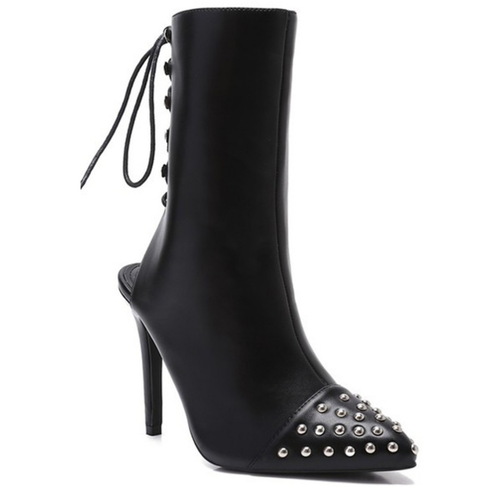 MJ Women's Stylish Black Booties 141D-22-MJ